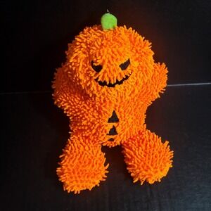 MIGHTY Tuffy Dog Toy Halloween‎ Nubby Jack-O-Lantern Strong Squeaker Shaggy Toy